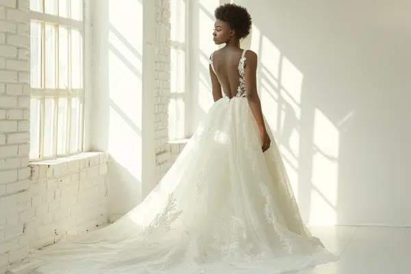 Robe de mariée pour silhouette avec ventre : astuces et styles adaptés