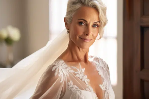 Robe de mariée pour les 50 ans : sélection et conseils pour votre jour J