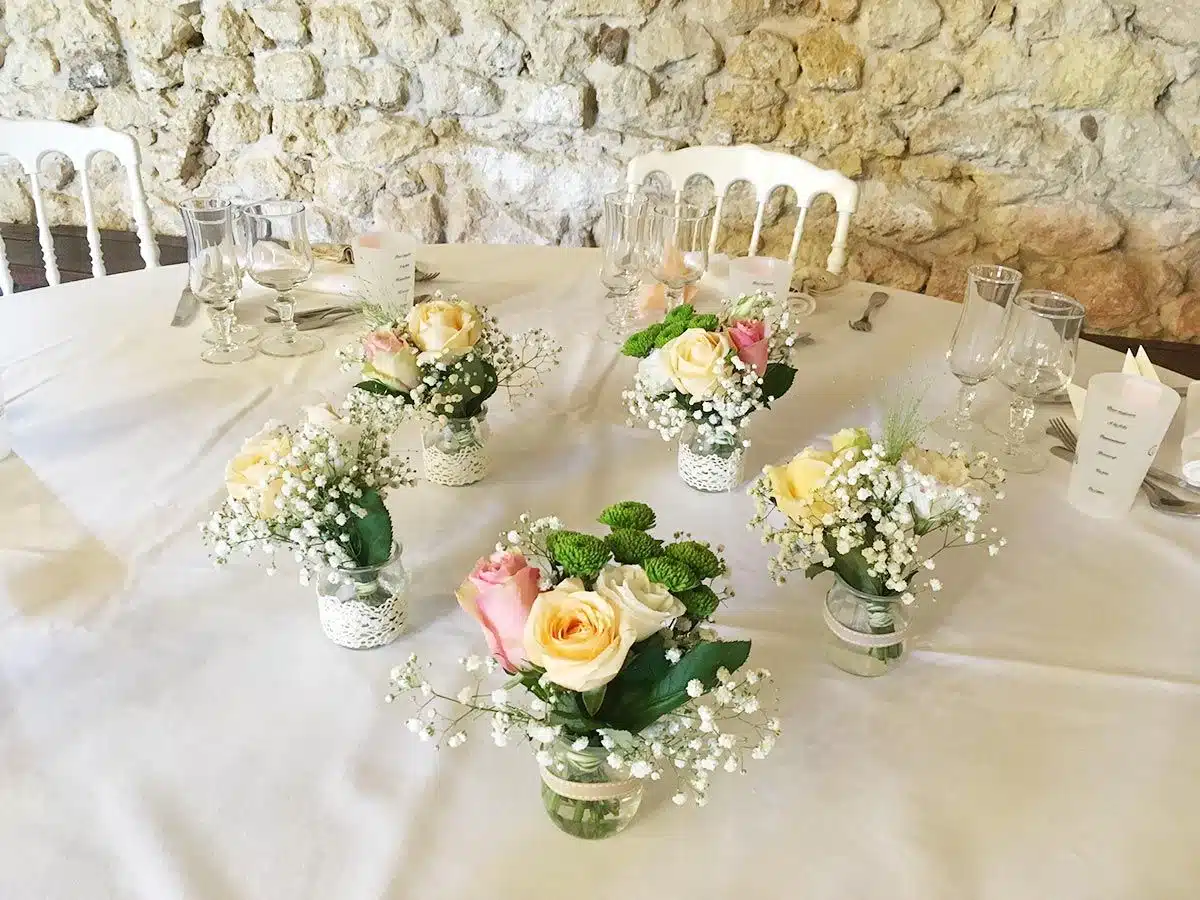 Composition florale mariage