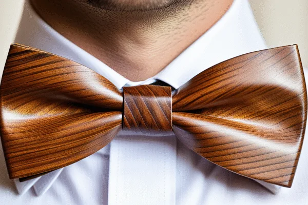 Nœud papillon en bois pour mariage : créez votre style unique