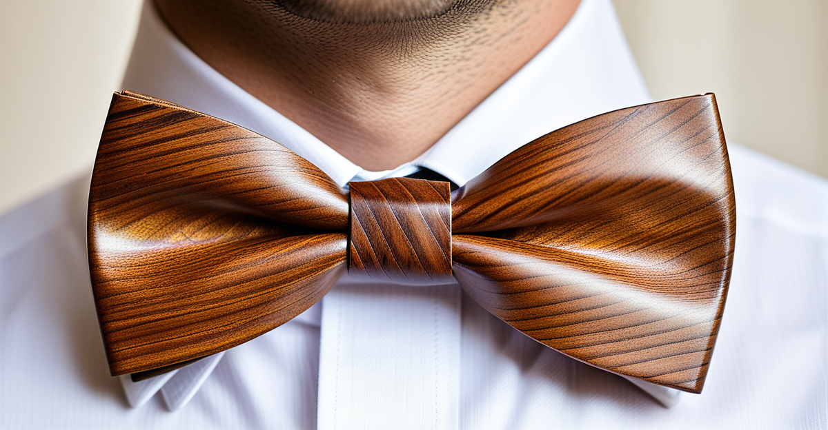 Nœud papillon en bois pour mariage : créez votre style unique