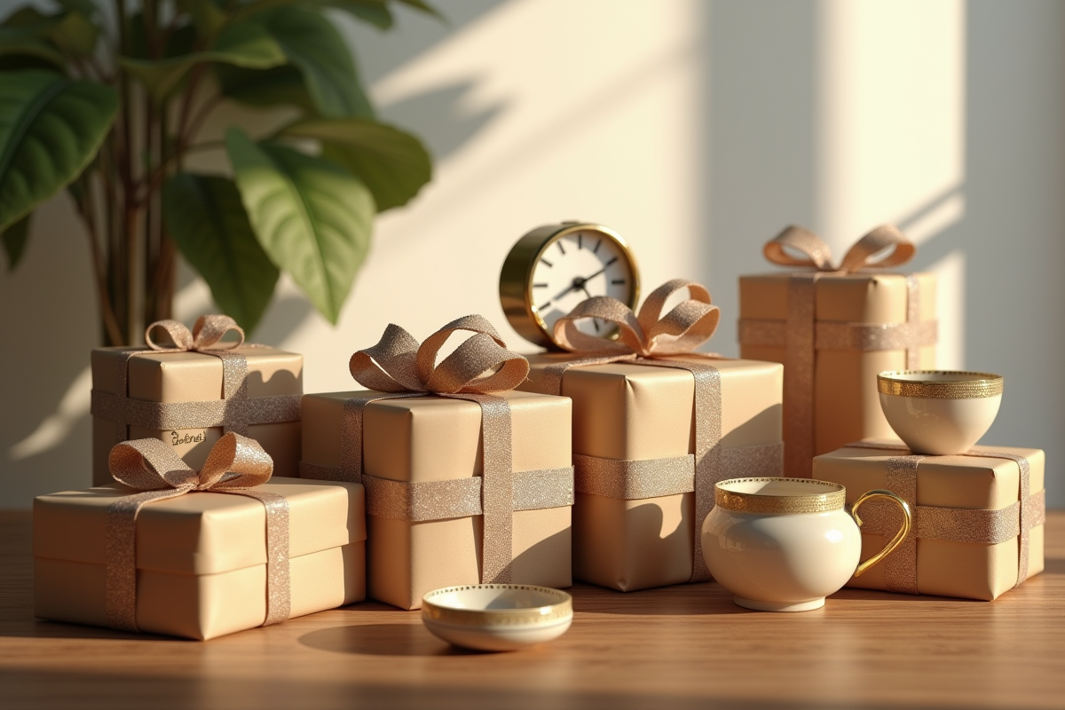 Collection de cadeaux traditionnels pour le 14e anniversaire