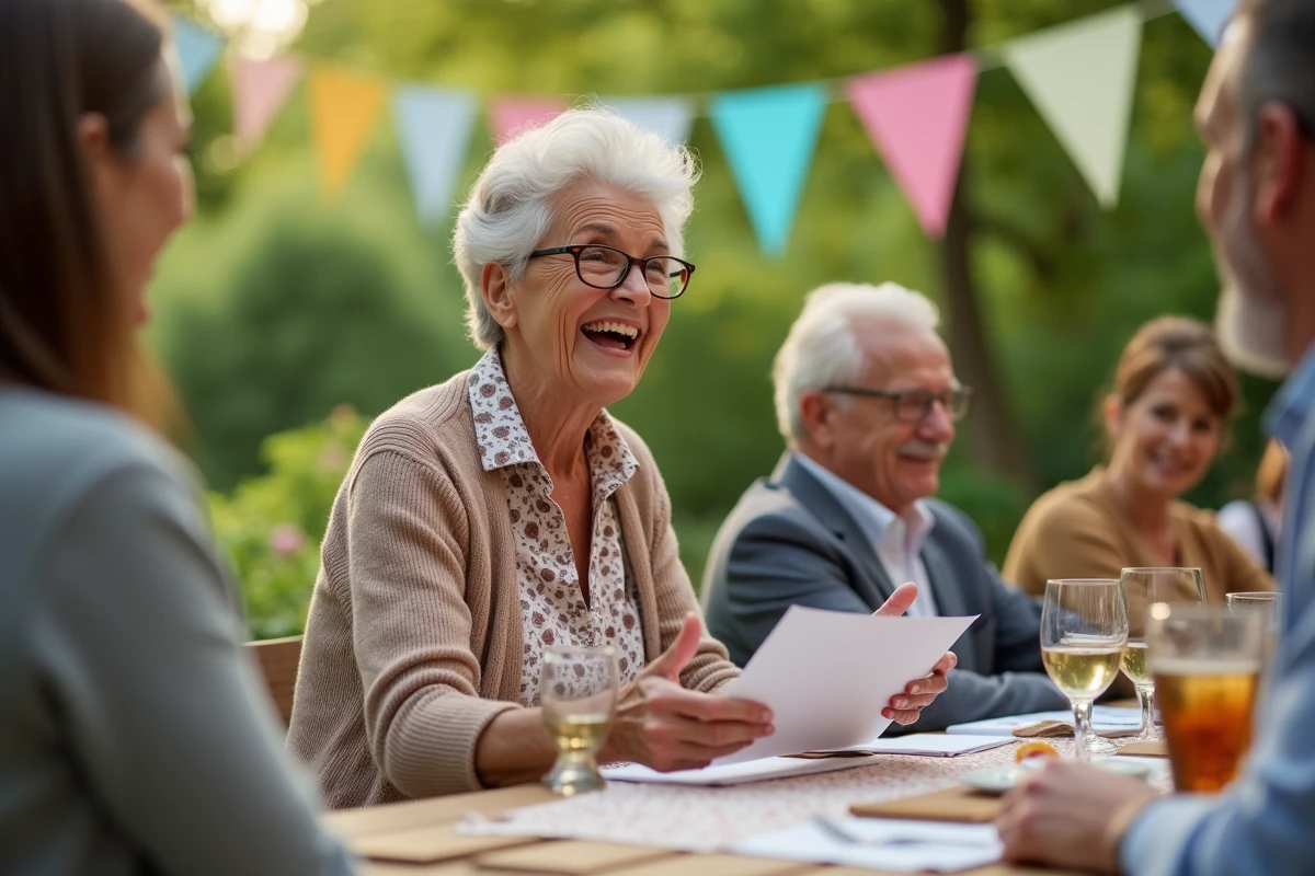 Femme heureuse lors d