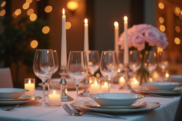 Décoration de table romantique : astuces pour une ambiance feutrée et élégante